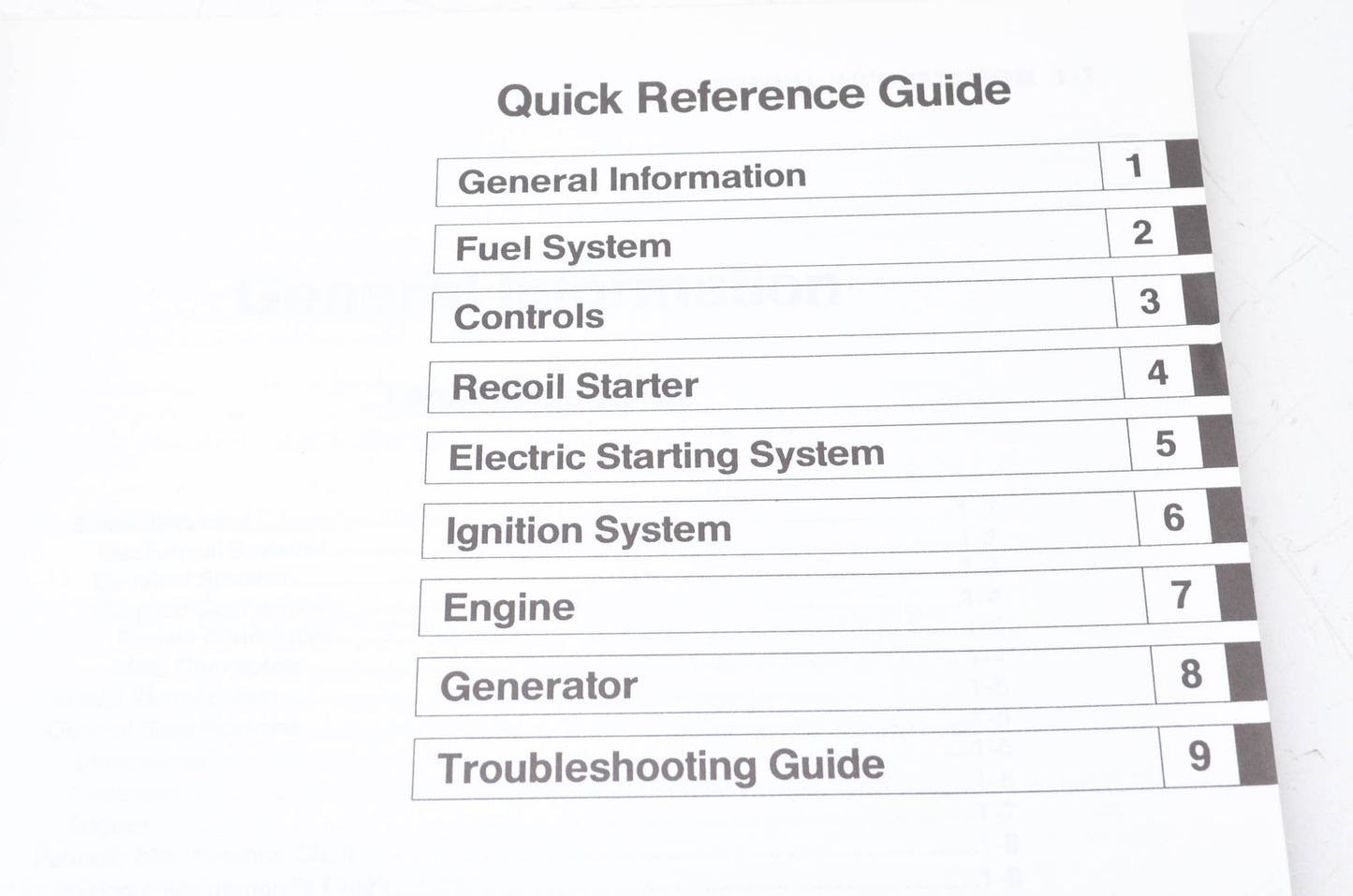 OEM Kawasaki 99924-2040-01 Service Manual GE4300/5000