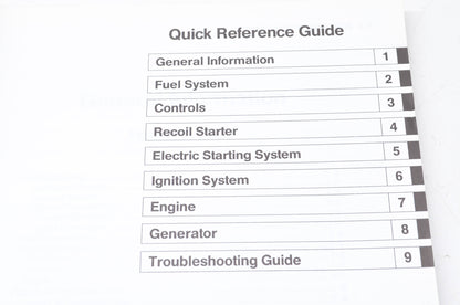 OEM Kawasaki 99924-2040-01 Service Manual GE4300/5000