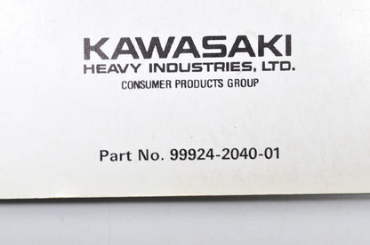 OEM Kawasaki 99924-2040-01 Service Manual GE4300/5000