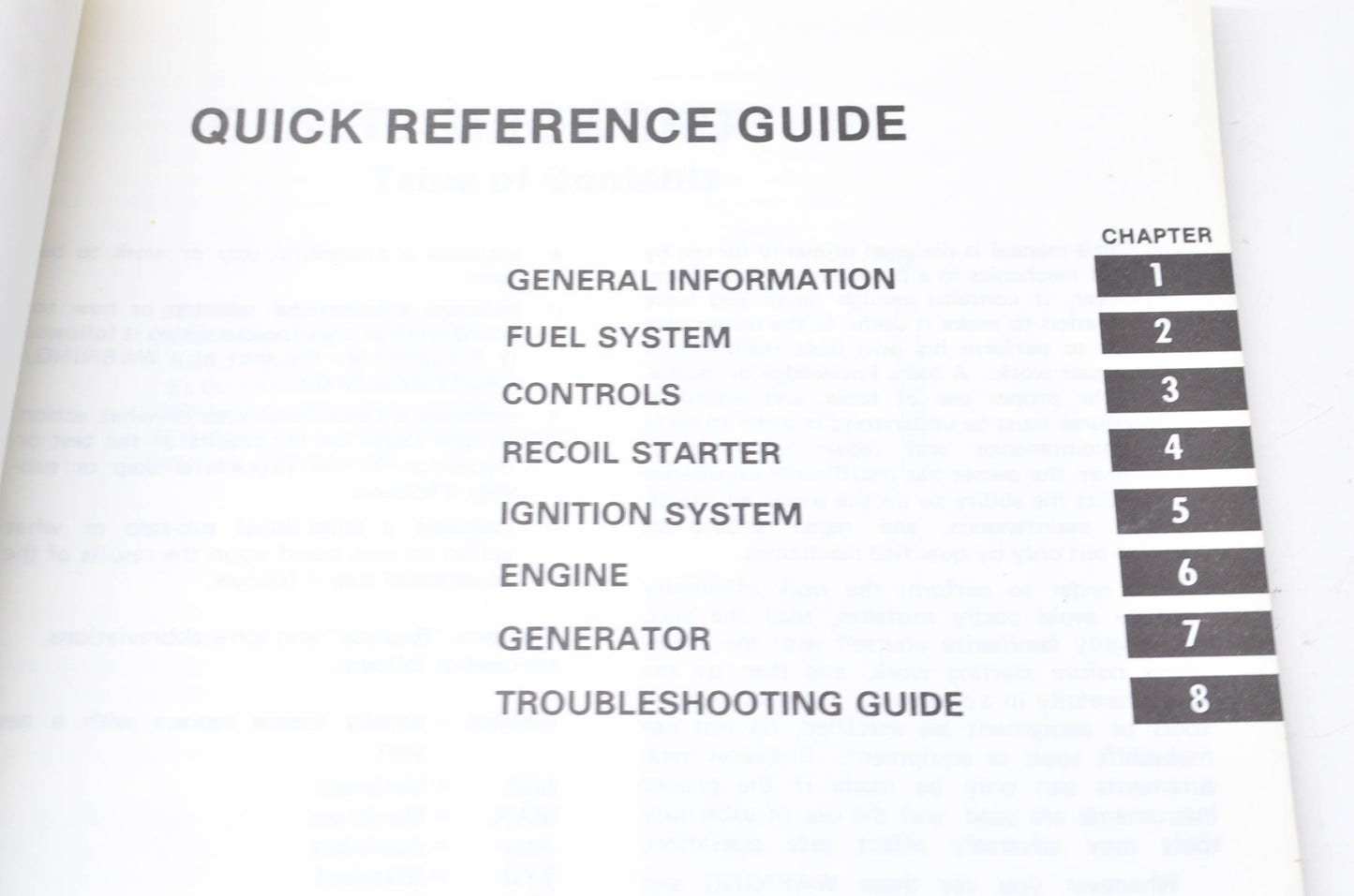 OEM Kawasaki 99924-2012 Service Manual GA1000/1400A NOS