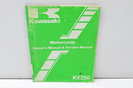 OEM Kawasaki 99920-1322-01 Owner's & Service Manual KX250D2
