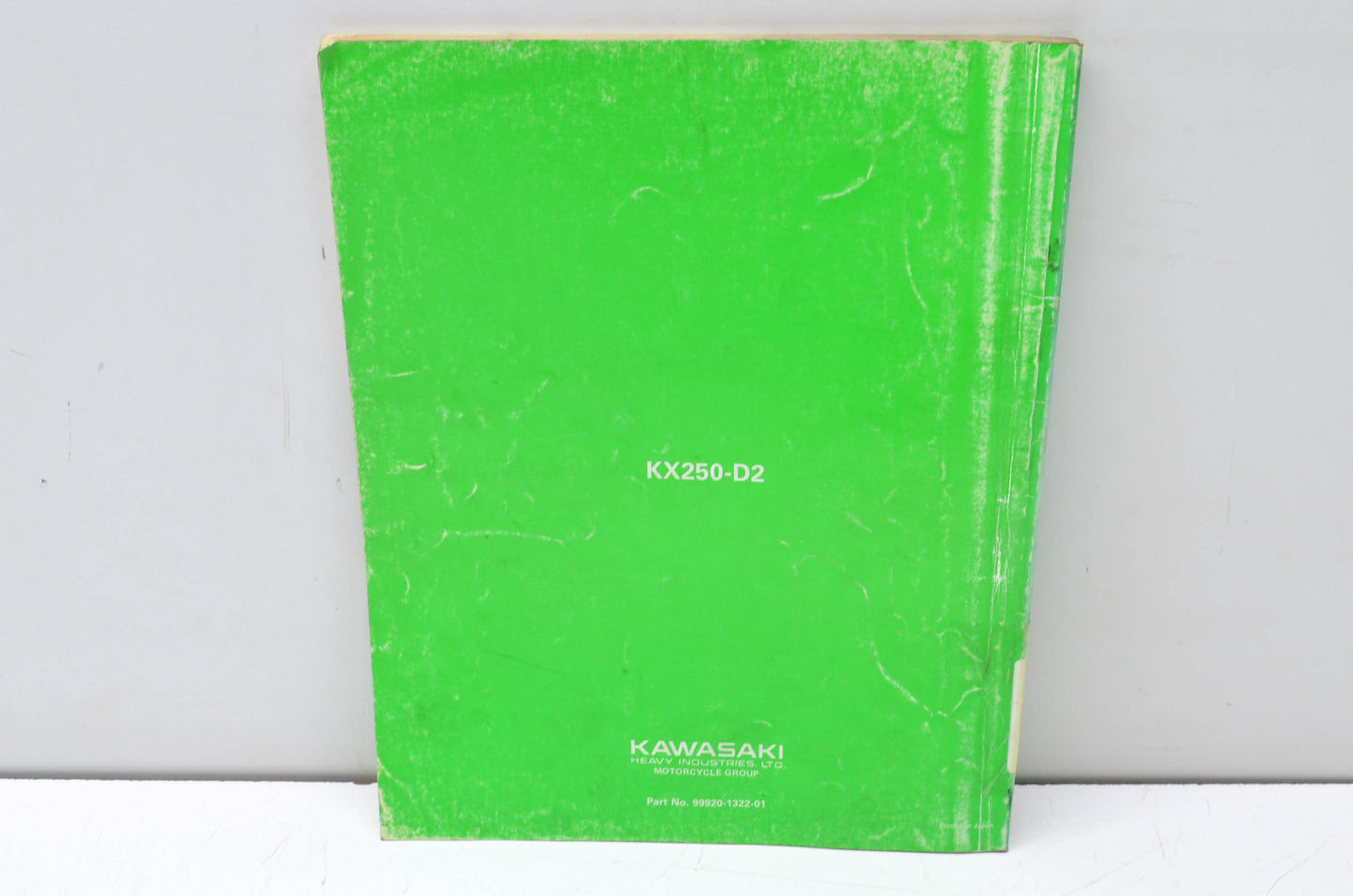 OEM Kawasaki 99920-1322-01 Owner's & Service Manual KX250D2