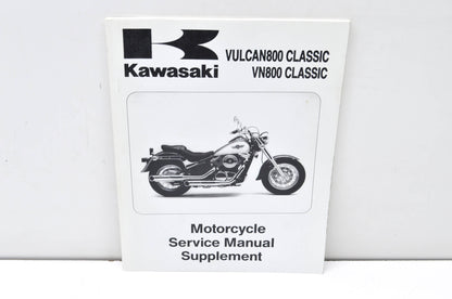 OEM Kawasaki 99924-1199-56 Service Manual Supplement VN800B NOS