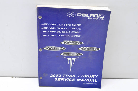 OEM Polaris 9917363 Service Manual 02 Sno/Trail Luxury