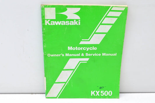 OEM Kawasaki 99920-1365-01 Owner's & Service Manual KX500C1