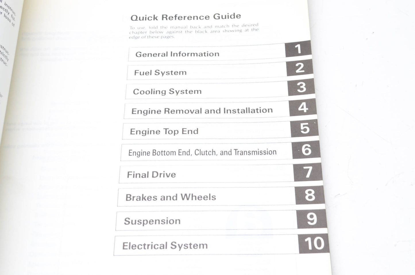 OEM Kawasaki 99920-1365-01 Owner's & Service Manual KX500C1