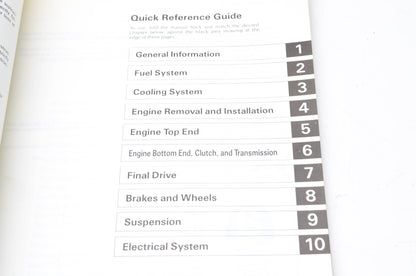 OEM Kawasaki 99920-1365-01 Owner's & Service Manual KX500C1