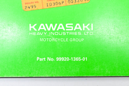 OEM Kawasaki 99920-1365-01 Owner's & Service Manual KX500C1