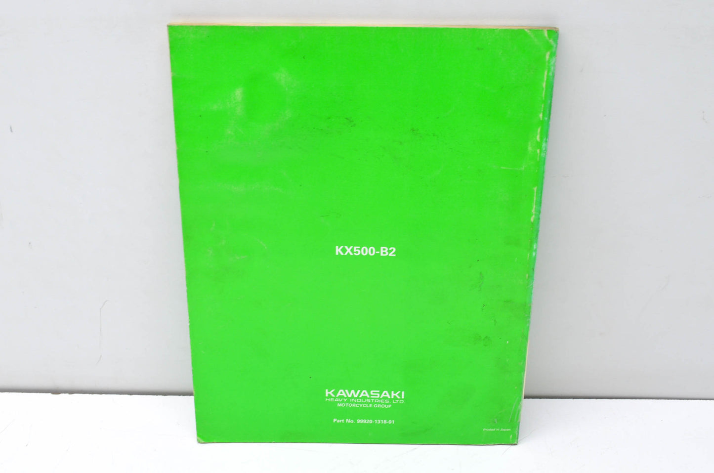 OEM Kawasaki 99920-1318-01 Owner's & Service Manual KX500B2
