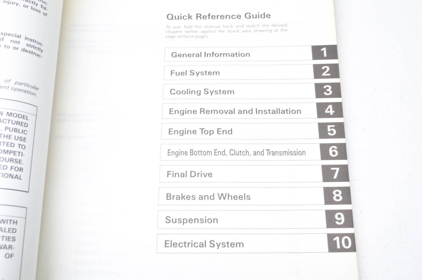 OEM Kawasaki 99920-1318-01 Owner's & Service Manual KX500B2
