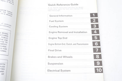OEM Kawasaki 99920-1318-01 Owner's & Service Manual KX500B2