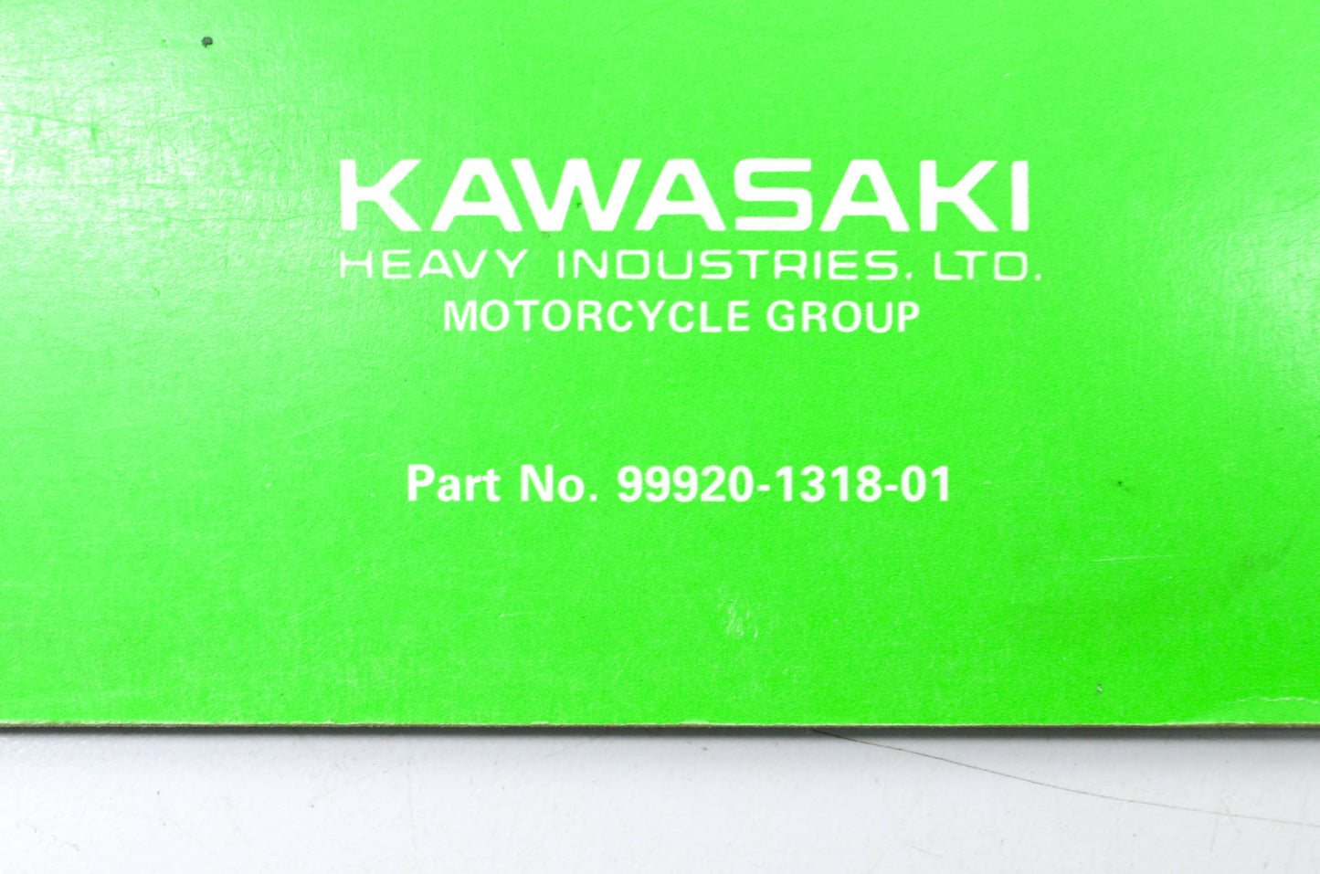 OEM Kawasaki 99920-1318-01 Owner's & Service Manual KX500B2
