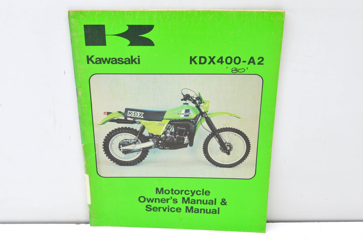 OEM Kawasaki 99963-0029-01 Owner's & Service Manual KDX400A2