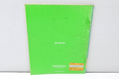 OEM Kawasaki 99920-1289-02 Owner's & Service Manual KX125D1