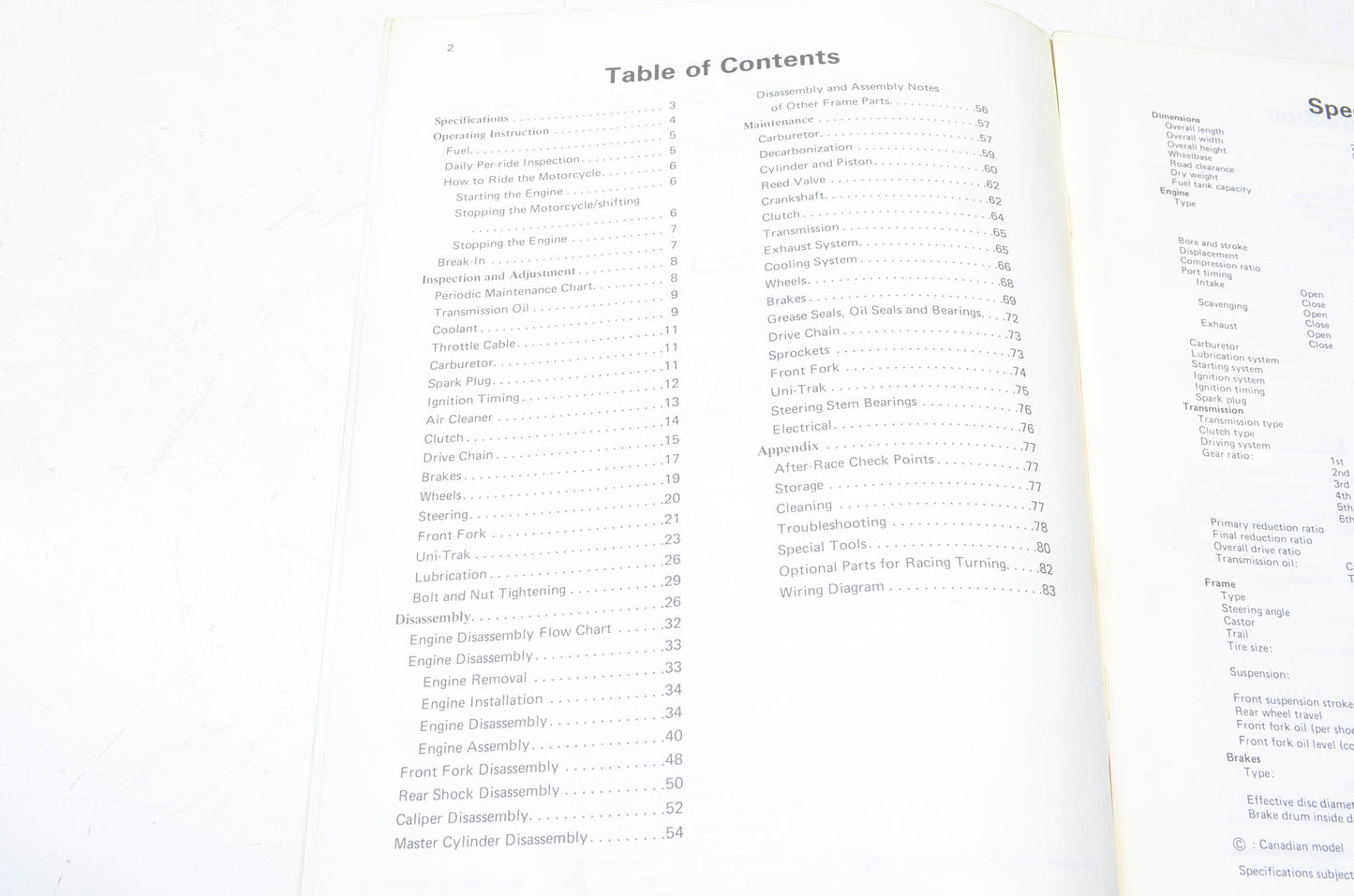 OEM Kawasaki 99920-1289-02 Owner's & Service Manual KX125D1