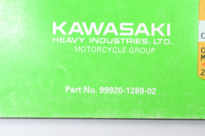 OEM Kawasaki 99920-1289-02 Owner's & Service Manual KX125D1