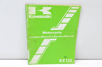 OEM Kawasaki 99920-1248-01 Owner's & Service Manual KX125C1