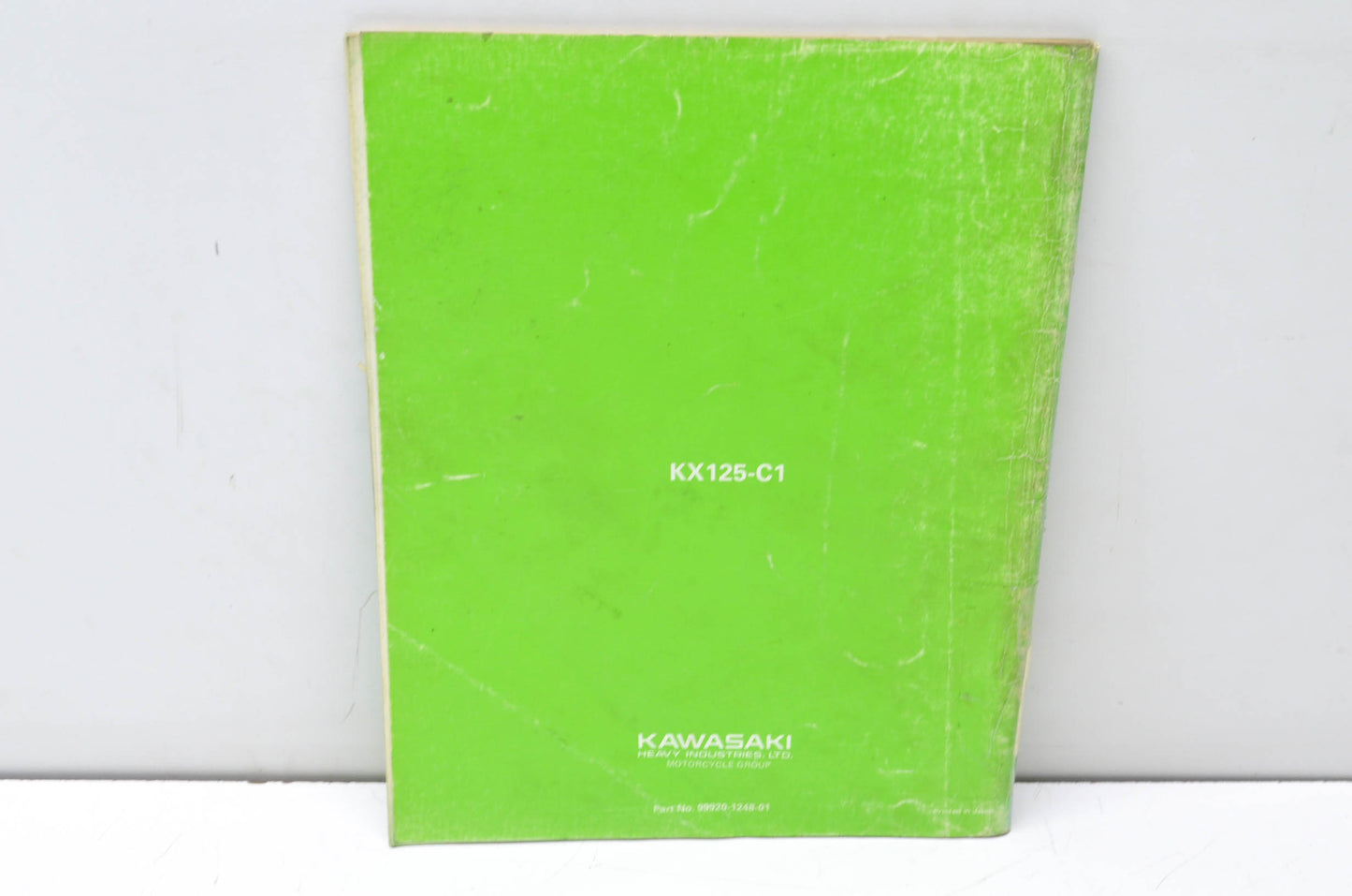 OEM Kawasaki 99920-1248-01 Owner's & Service Manual KX125C1