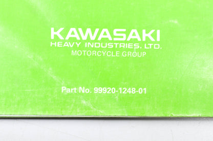 OEM Kawasaki 99920-1248-01 Owner's & Service Manual KX125C1