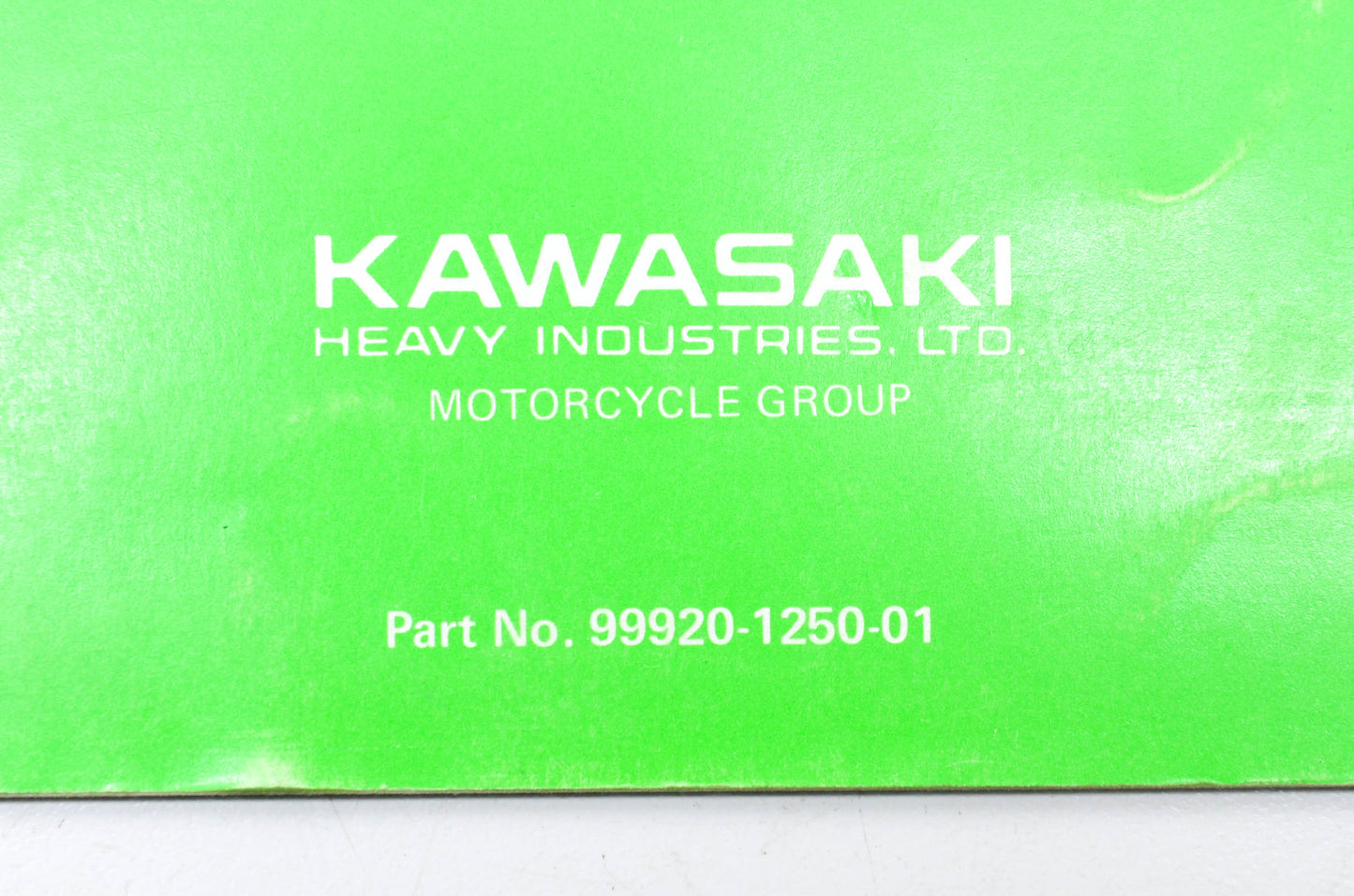 OEM Kawasaki 99920-1250-01 Owner's & Service Manual KX60A2