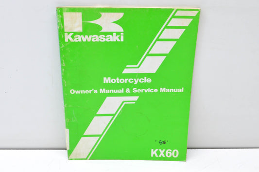 OEM Kawasaki 99920-1329-01 Owner's & Service Manual KX60B3