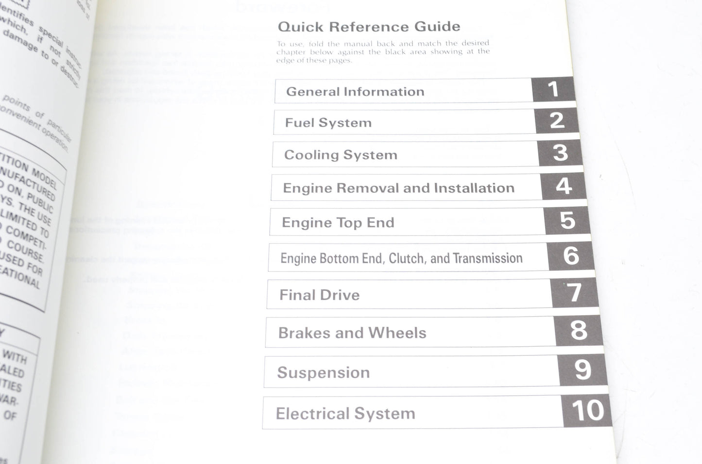 OEM Kawasaki 99920-1329-01 Owner's & Service Manual KX60B3