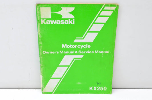 OEM Kawasaki 99920-1163-01 Owner's & Service Manual KX250B1