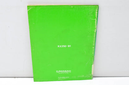 OEM Kawasaki 99920-1163-01 Owner's & Service Manual KX250B1