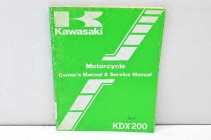 OEM Kawasaki 99920-1371-01 Owner's & Service Manual KDX200C2