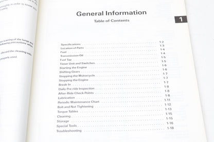 OEM Kawasaki 99920-1371-01 Owner's & Service Manual KDX200C2