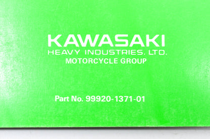 OEM Kawasaki 99920-1371-01 Owner's & Service Manual KDX200C2