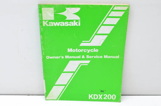 OEM Kawasaki 99920-1323-01 Owner's & Service Manual KDX200C1