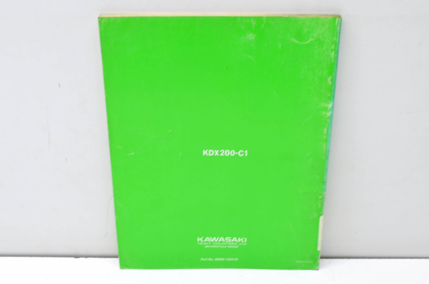OEM Kawasaki 99920-1323-01 Owner's & Service Manual KDX200C1