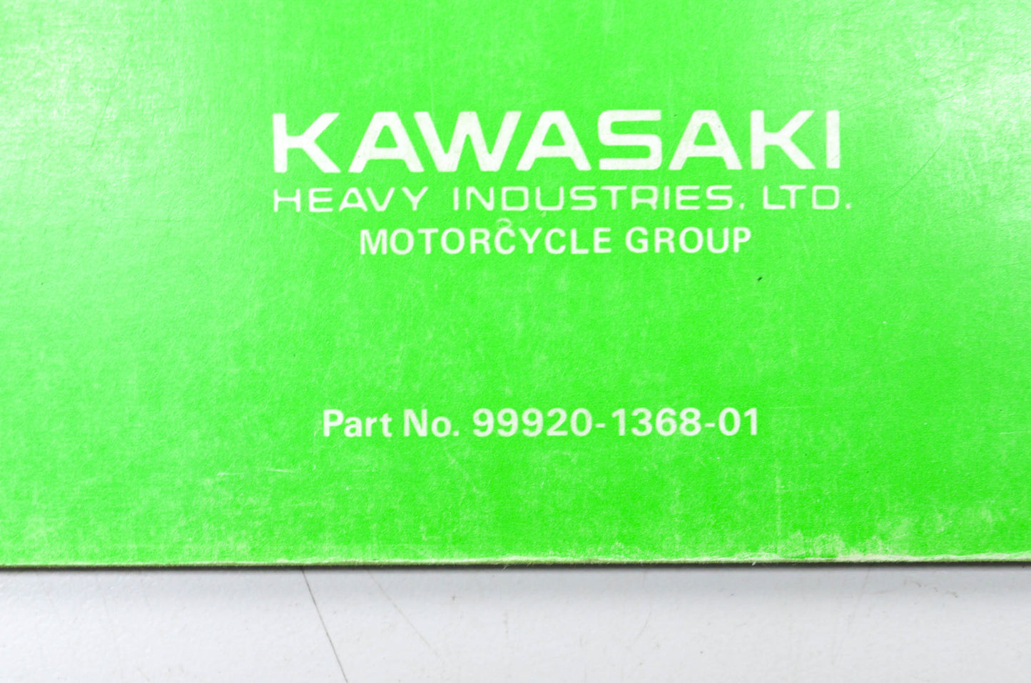 OEM Kawasaki 99920-1368-01 Owner's & Service Manual KX80G2