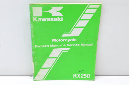 OEM Kawasaki 99920-1366-01 Owner's & Service Manual KX250E1