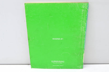 OEM Kawasaki 99920-1366-01 Owner's & Service Manual KX250E1