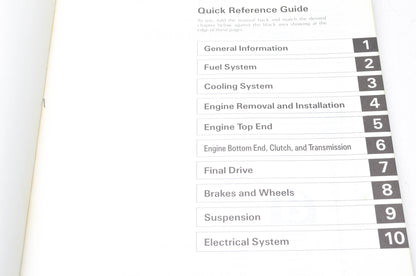 OEM Kawasaki 99920-1366-01 Owner's & Service Manual KX250E1