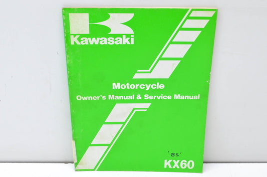 OEM Kawasaki 99920-1291-01 Owner's & Service Manual KX60B1