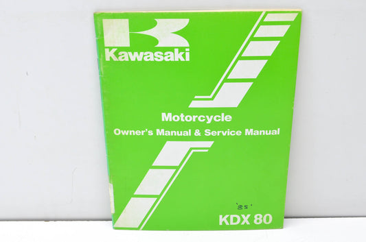 OEM Kawasaki 99920-1293-01 Owner's & Service Manual KDX80C2