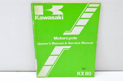 OEM Kawasaki 99920-1290-01 Owner's & Service Manual KX80E3