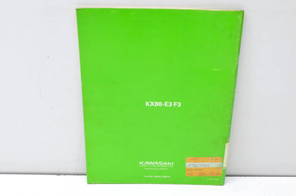 OEM Kawasaki 99920-1290-01 Owner's & Service Manual KX80E3