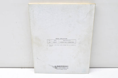 OEM Kawasaki 99924-1120-02 Service Manual JS550B1