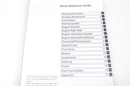 OEM Kawasaki 99924-1324-03 Service Manual KX250N