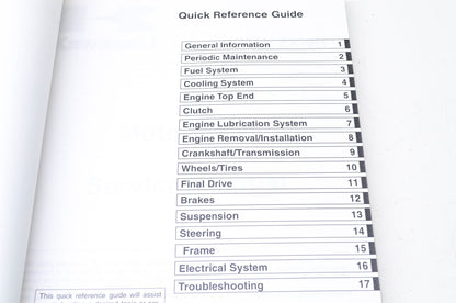 OEM Kawasaki 99924-1280-02 Service Manual ZX900F NOS