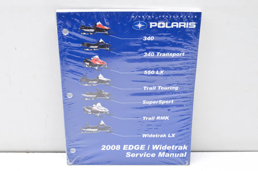 OEM Polaris 9921481 Service Manual 08 GEN2/EDGE/WIDETRAKS NOS