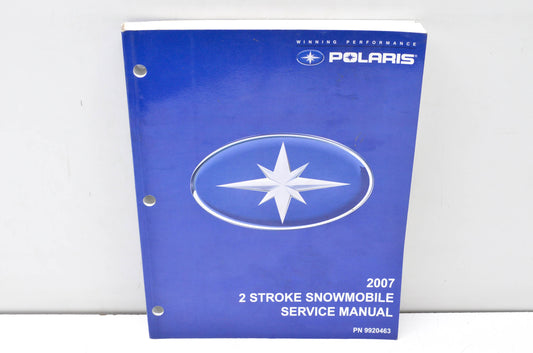 OEM Polaris 9920463 2007 2 Stroke Snowmobile Service Manual NOS
