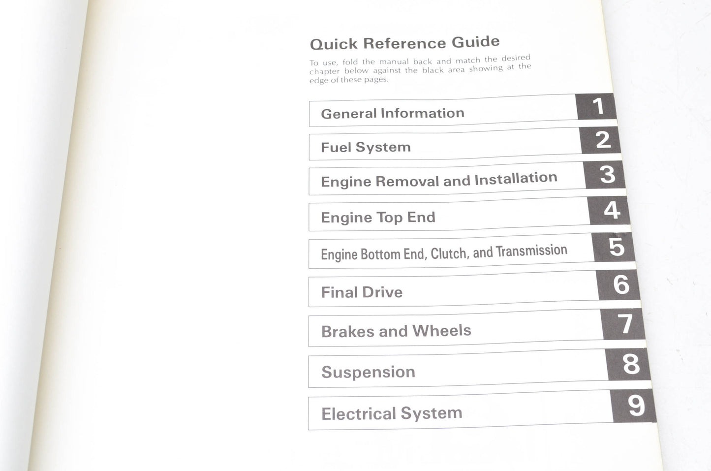 OEM Kawasaki 99924-1105-01 Service Manual KDX200C3