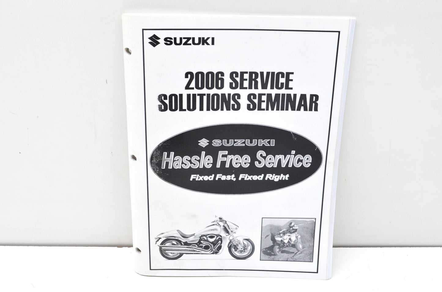 OEM Suzuki 2006 Service Solutions Seminar Handbook NOS
