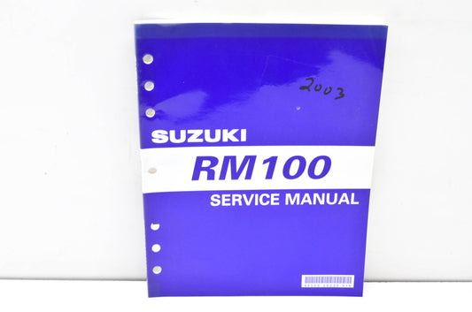 OEM Suzuki 99500-20230-01E Service Manual RM100