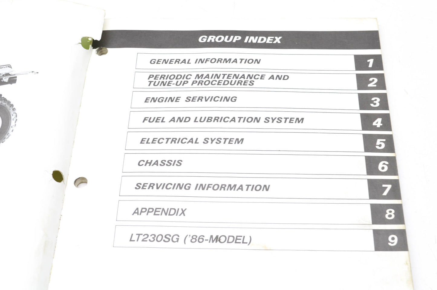 OEM Suzuki 99500-42031-01E Service Manual LT230S 1985-88